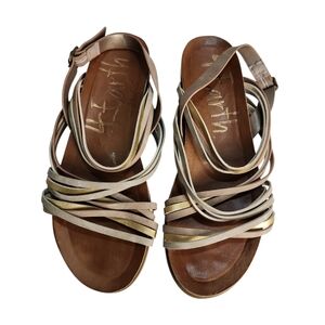 Blowfish 4 Earth Marine Strappy Criscross Sandals Recycled Womens US Size 9 Summ